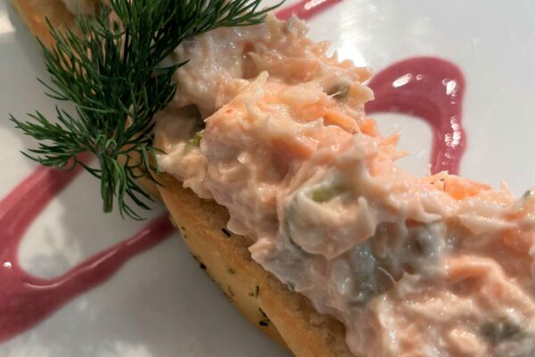 Rillette de Saumon & Focaccia à l'Origan